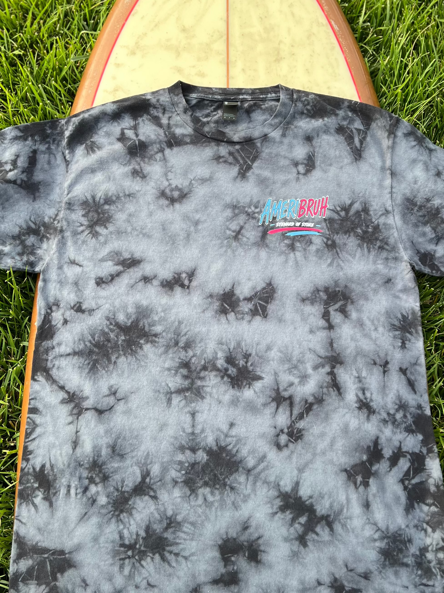Ameribruh Crystal Tie-Dyed Black T-Shirt