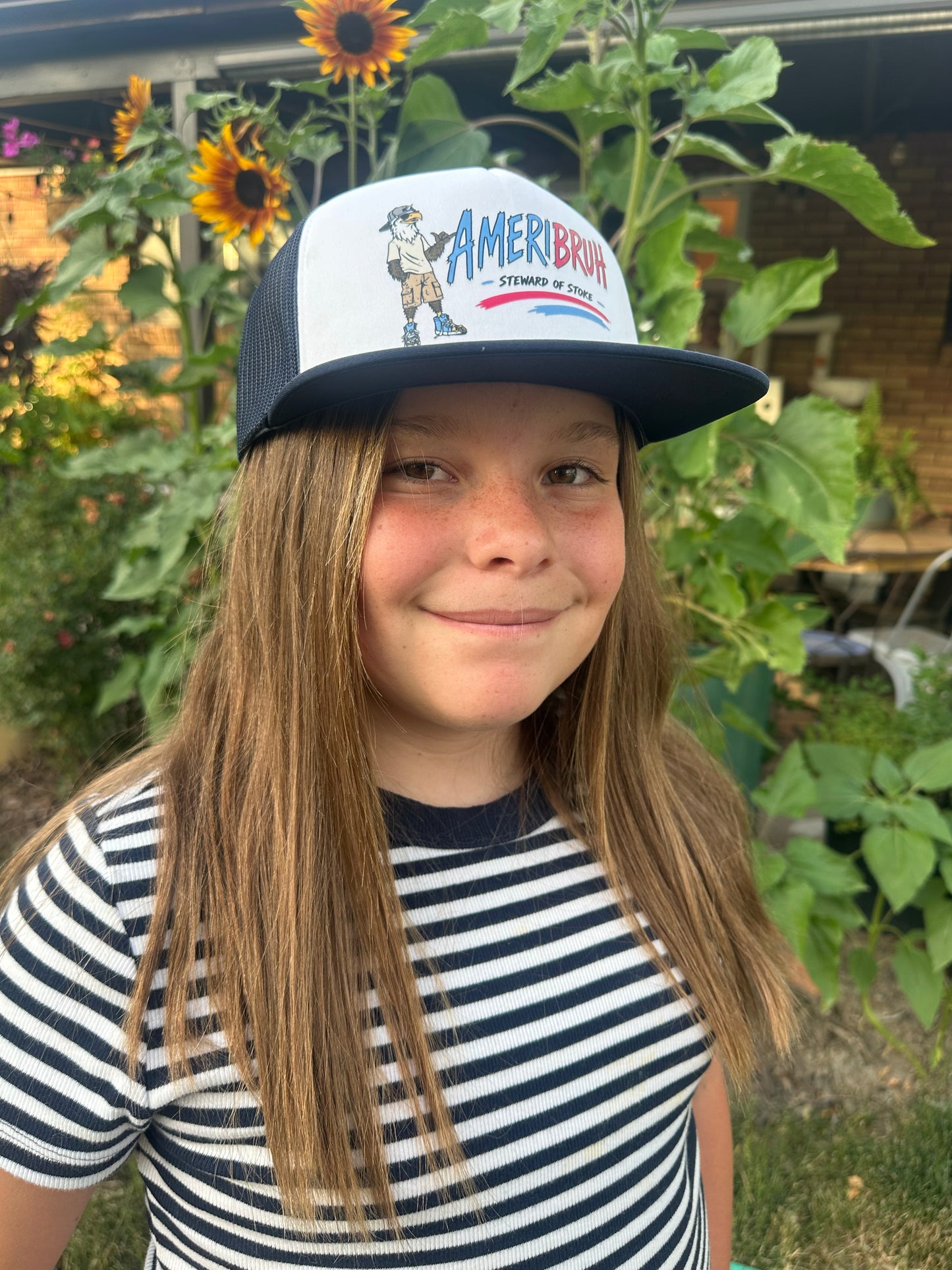 Ameribruh Trucker Hat - Navy Brim