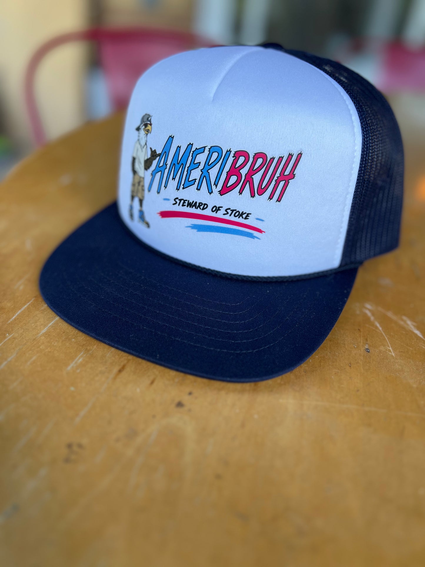Ameribruh Trucker Hat - Navy Brim